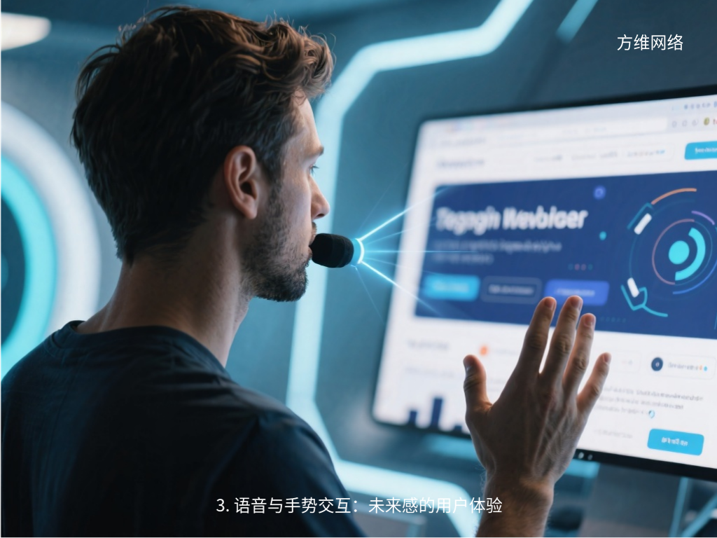 3. 语音与手势交互：未来感的用户体验