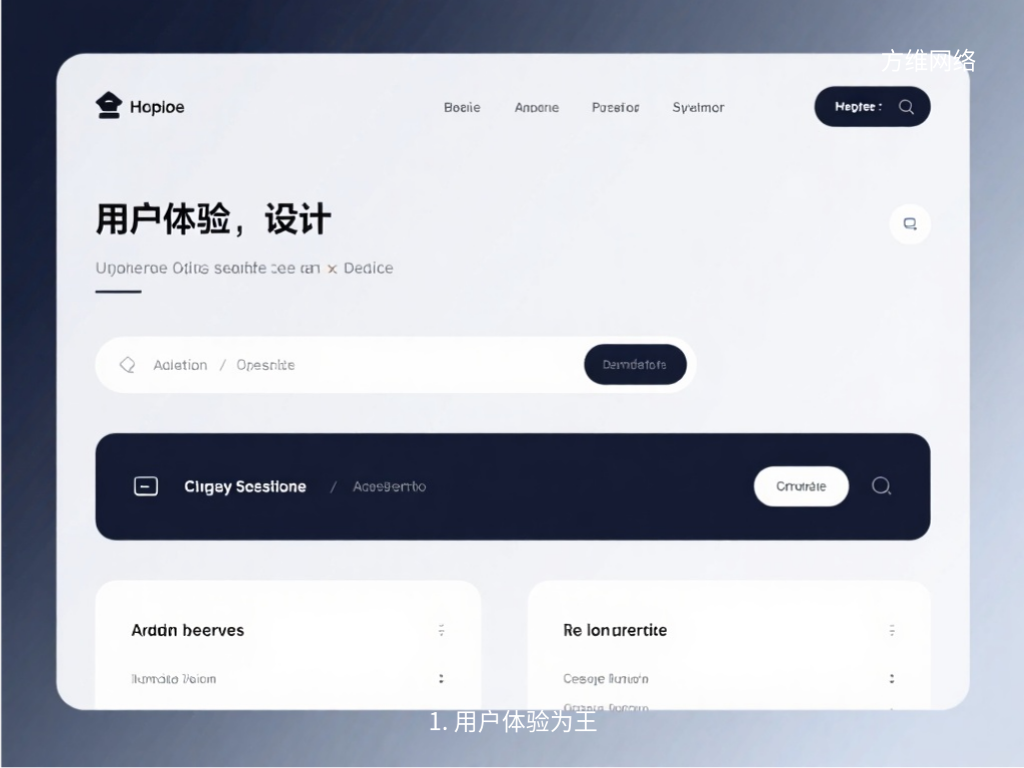 1. 用户体验为王