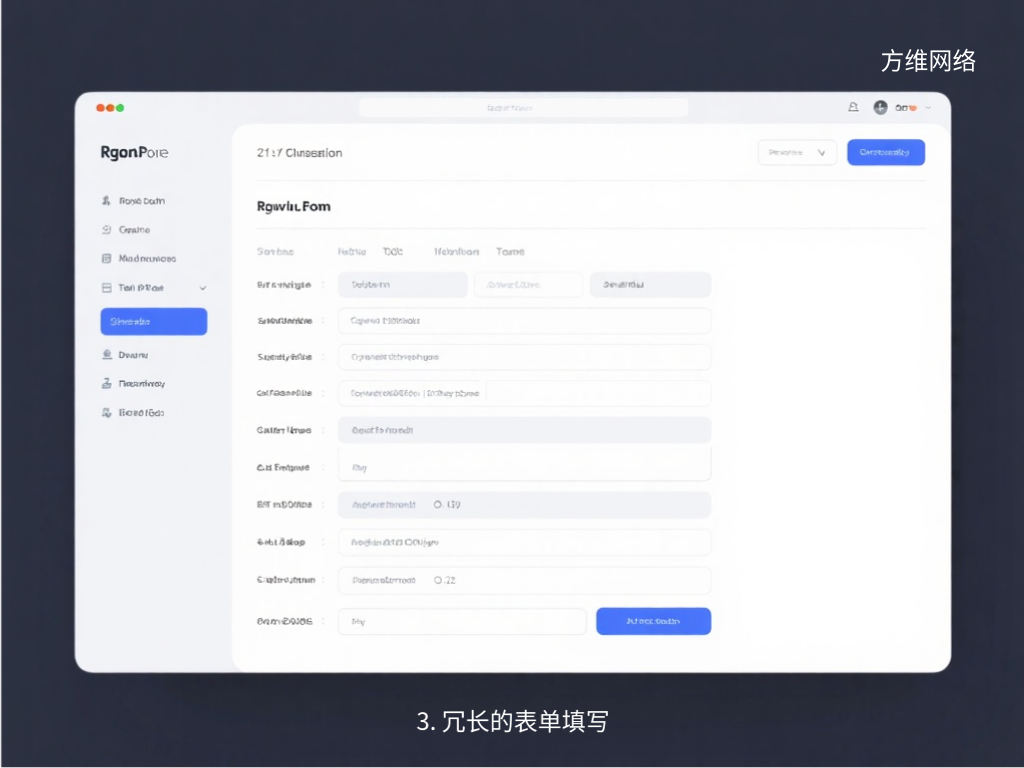 3. 冗长的表单填写