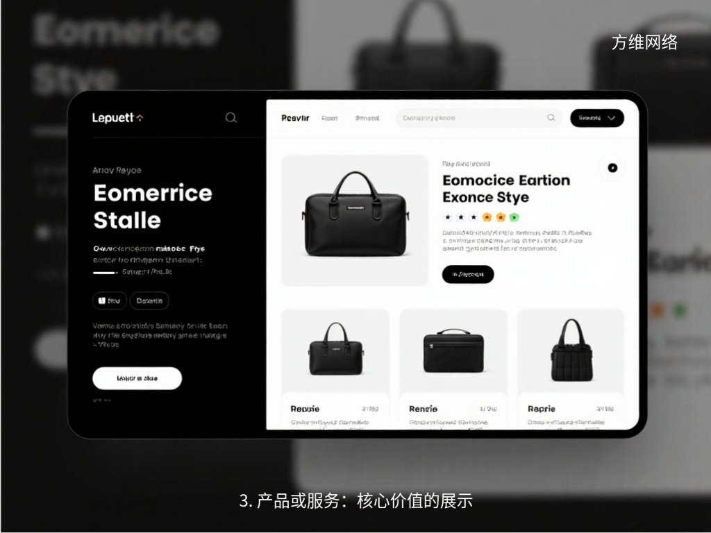 3. 产品或服务：核心价值的展示