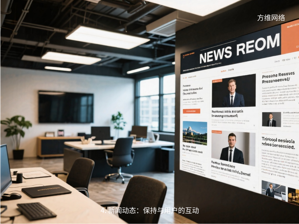 4. 新闻动态：保持与用户的互动