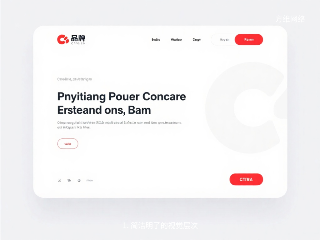 1. 简洁明了的视觉层次