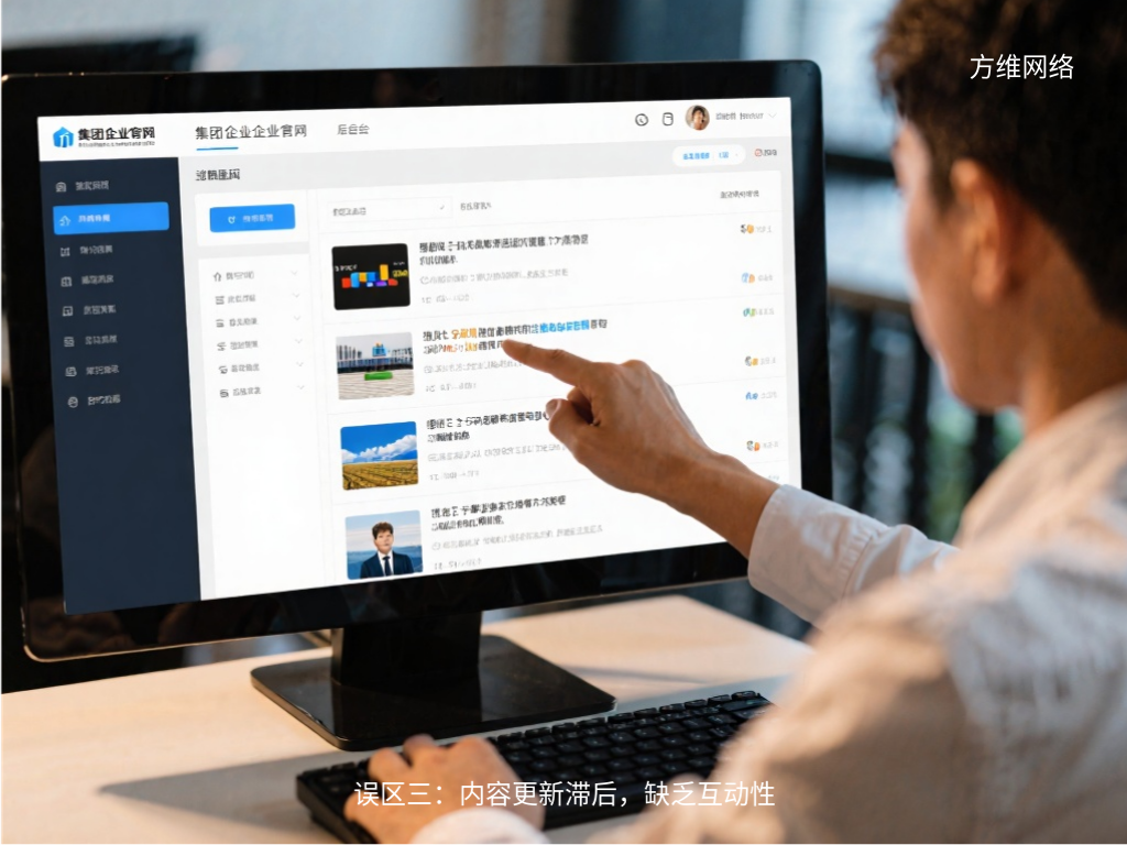 误区三：内容更新滞后，缺乏互动性