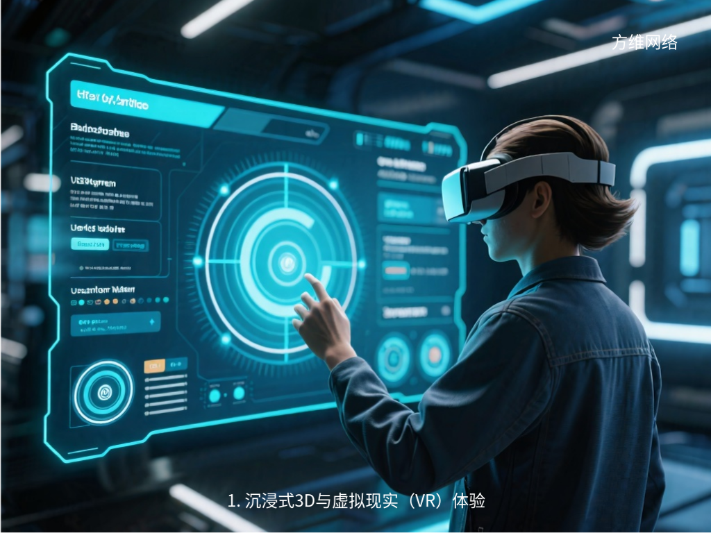 1. 沉浸式3D与虚拟现实（VR）体验