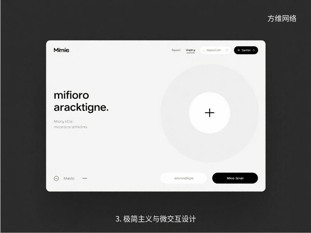 3. 极简主义与微交互设计