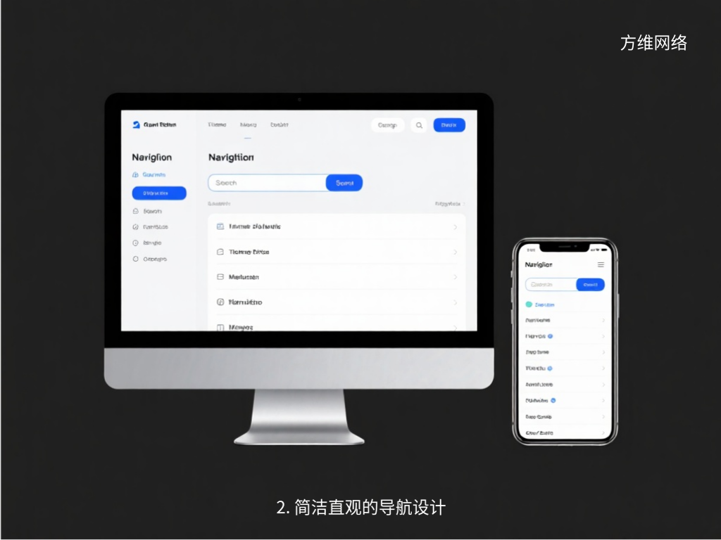2. 简洁直观的导航设计