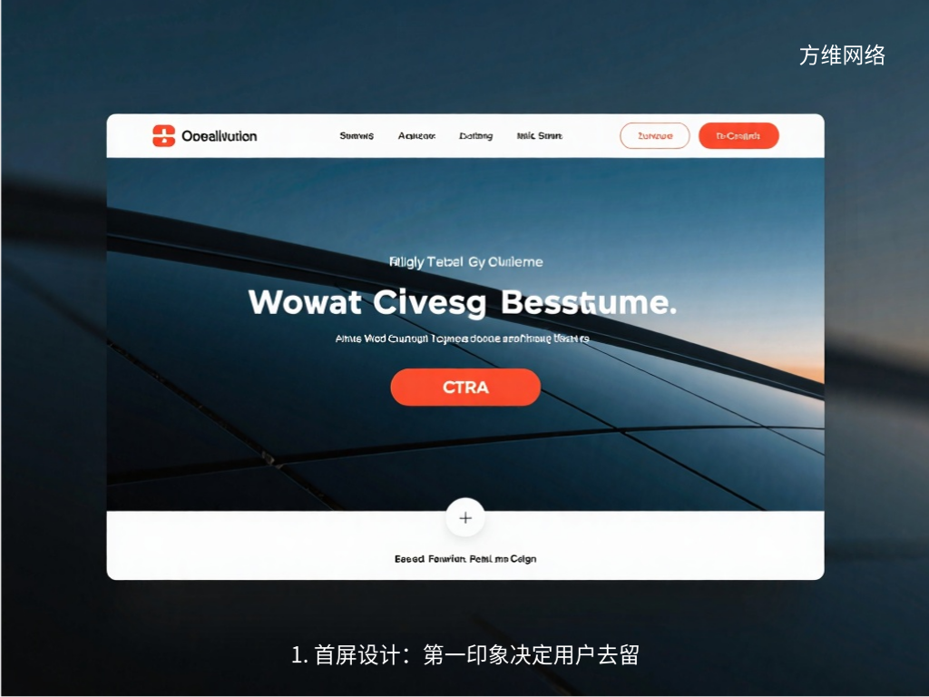 1. 首屏设计:第一印象决定用户去留