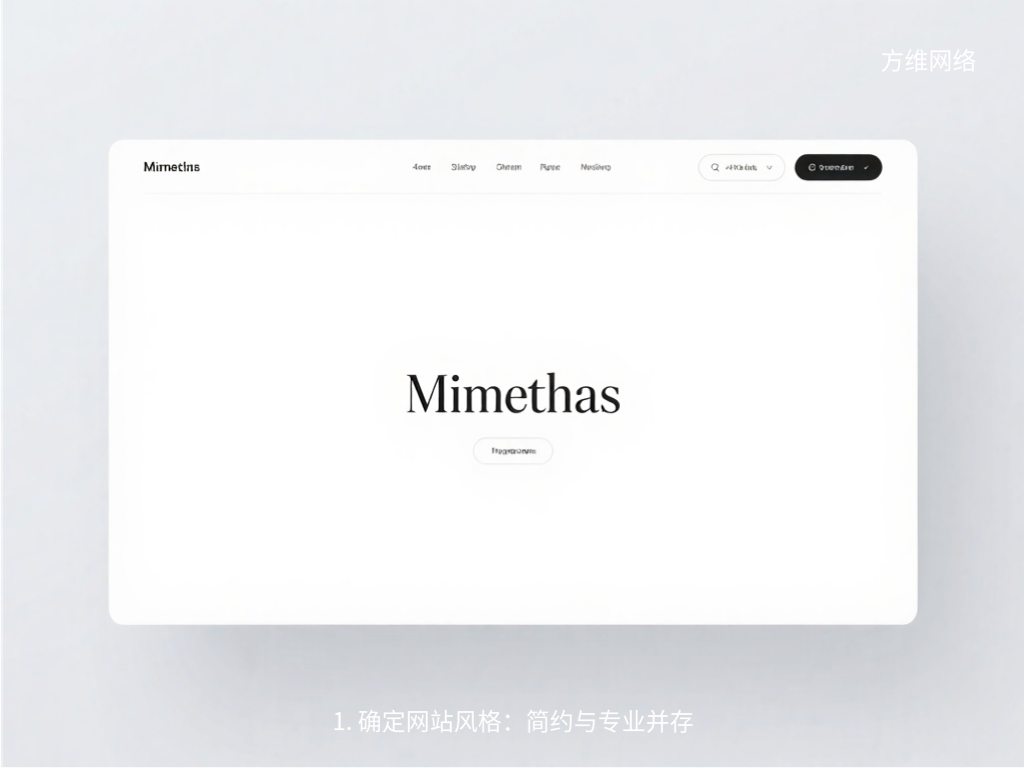 1. 确定网站风格：简约与专业并存