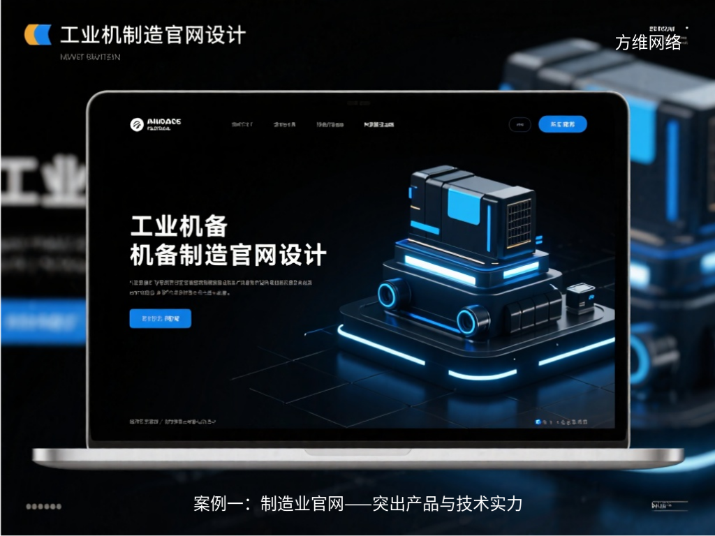 案例一：制造业官网——突出产品与技术实力