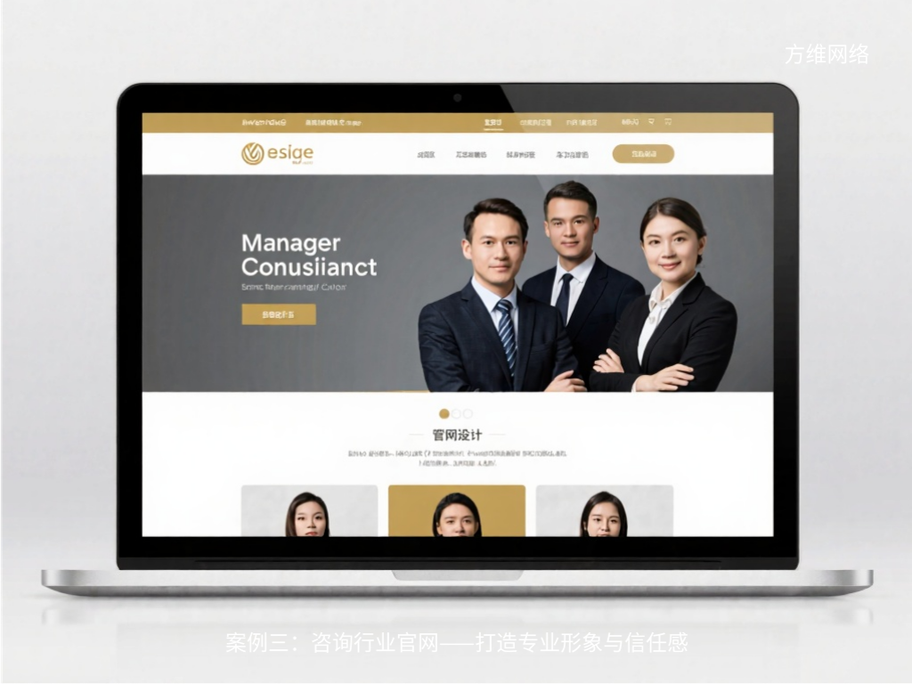 案例三：咨询行业官网——打造专业形象与信任感