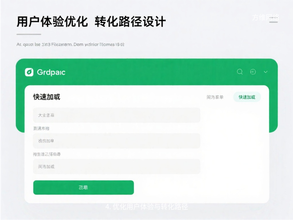 4. 优化用户体验与转化路径