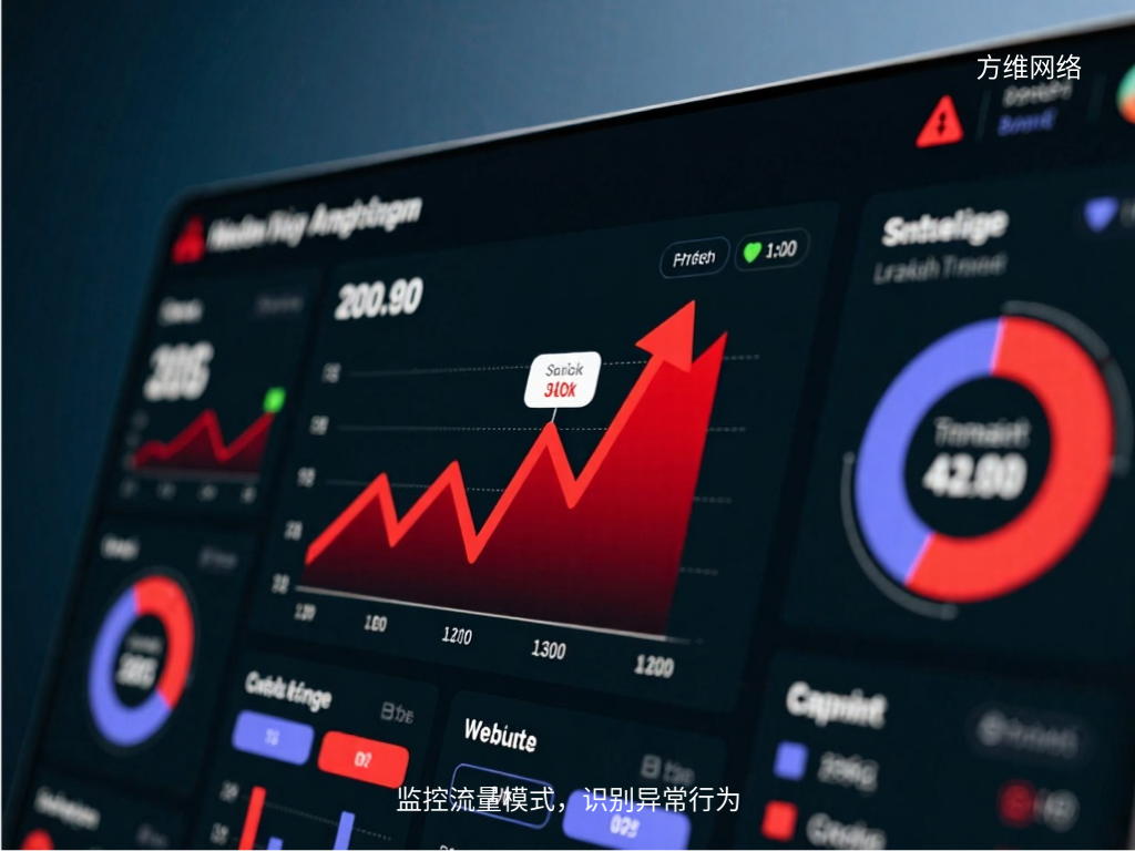 监控流量模式，识别异常行为