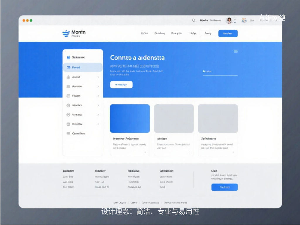 设计理念：简洁、专业与易用性