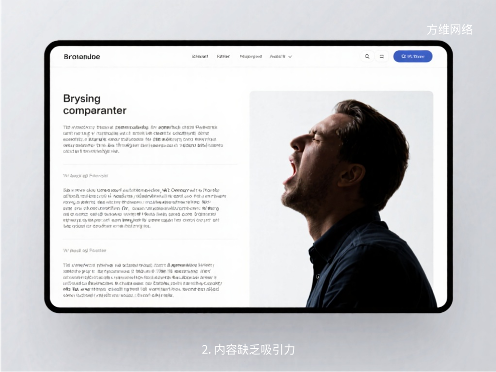 2. 内容缺乏吸引力