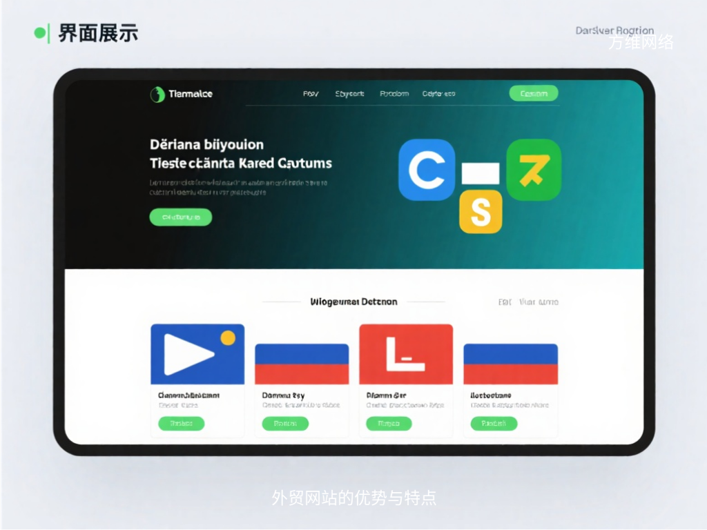 外贸网站的优势与特点