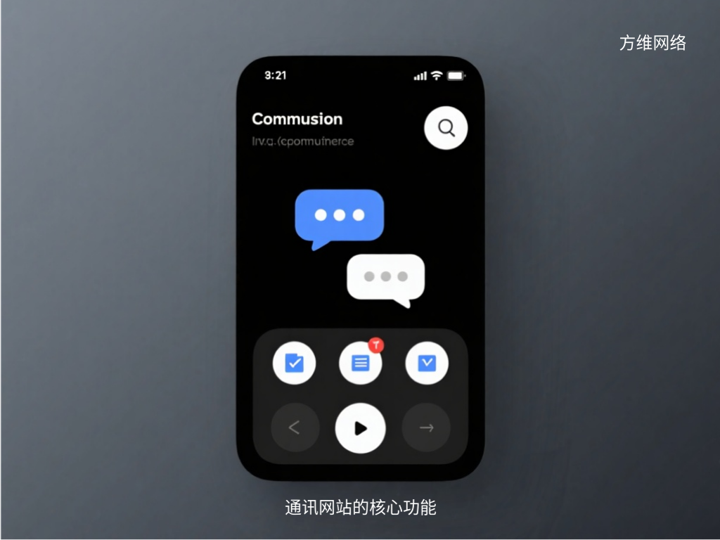 通讯网站的核心功能