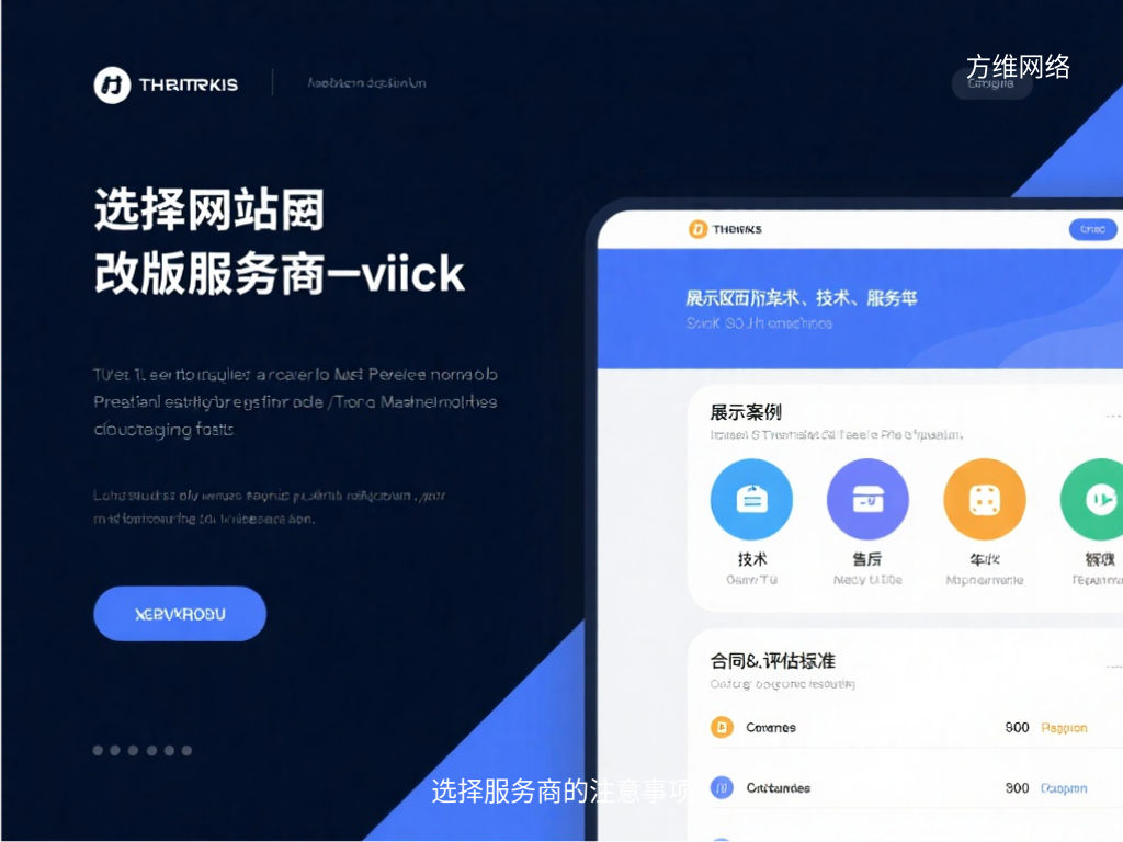 选择服务商的注意事项