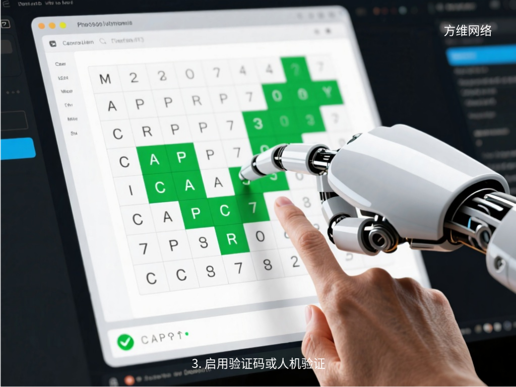 3. 启用验证码或人机验证