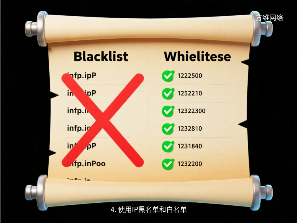4. 使用IP黑名单和白名单