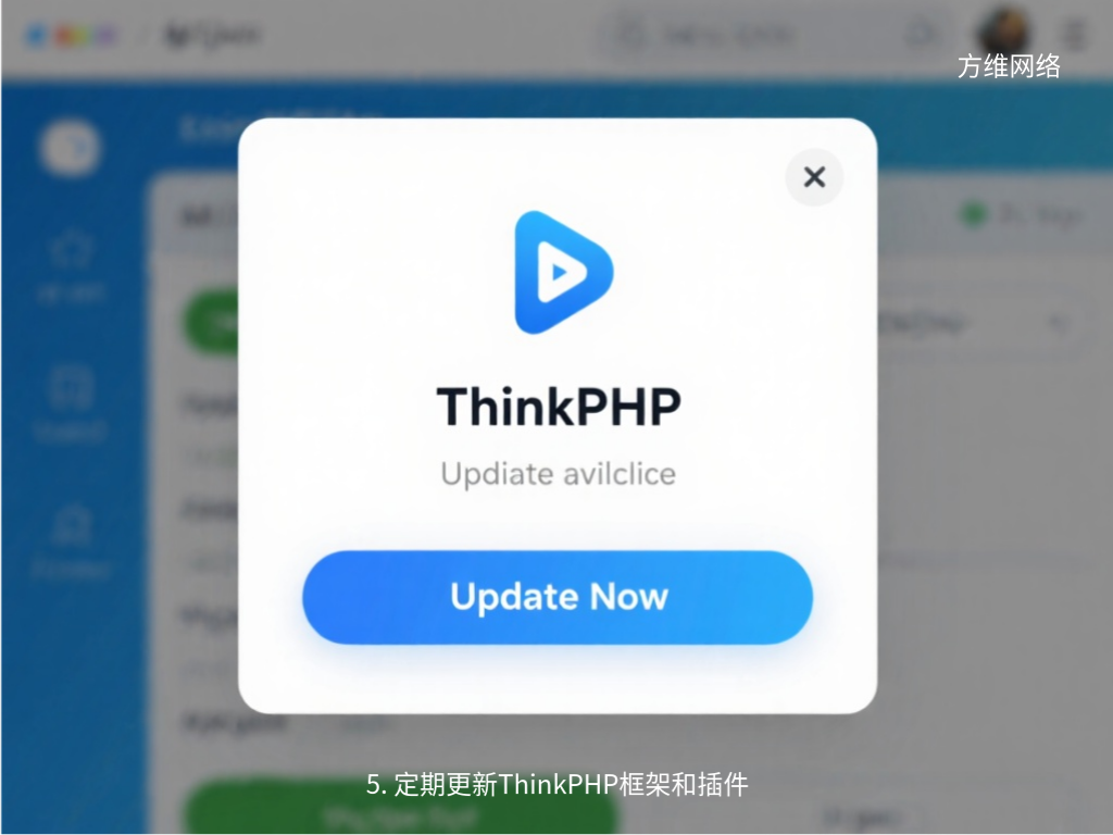 5. 定期更新ThinkPHP框架和插件