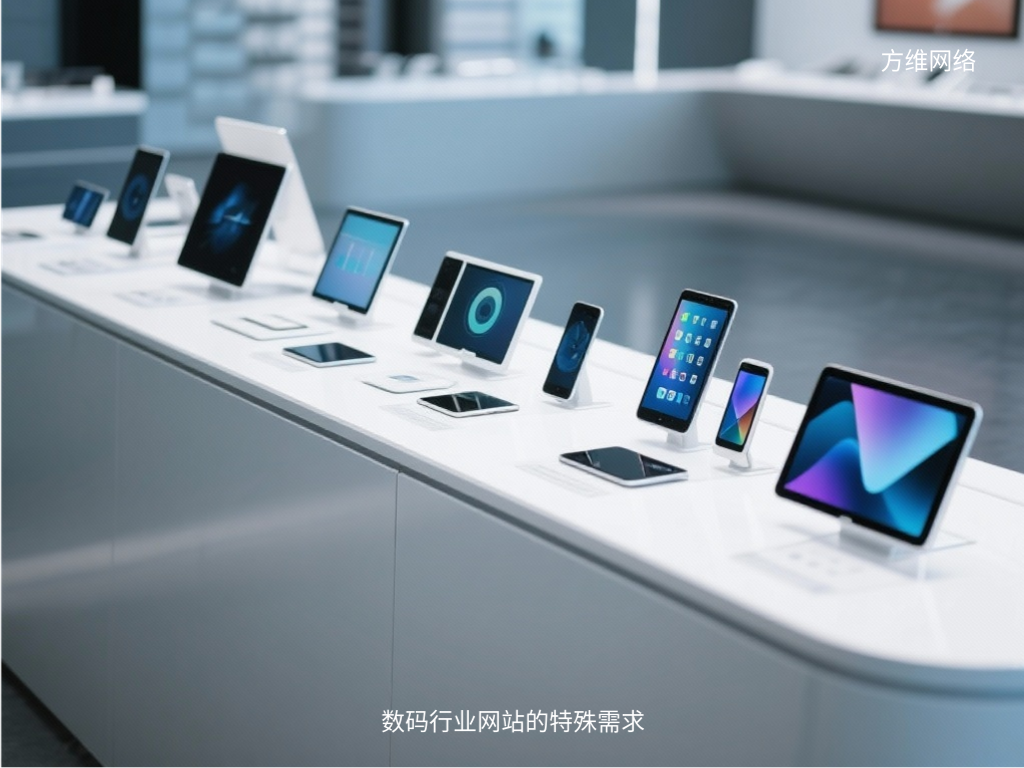 数码行业网站的特殊需求
