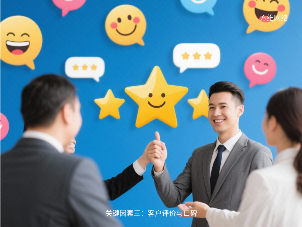 关键因素三：客户评价与口碑