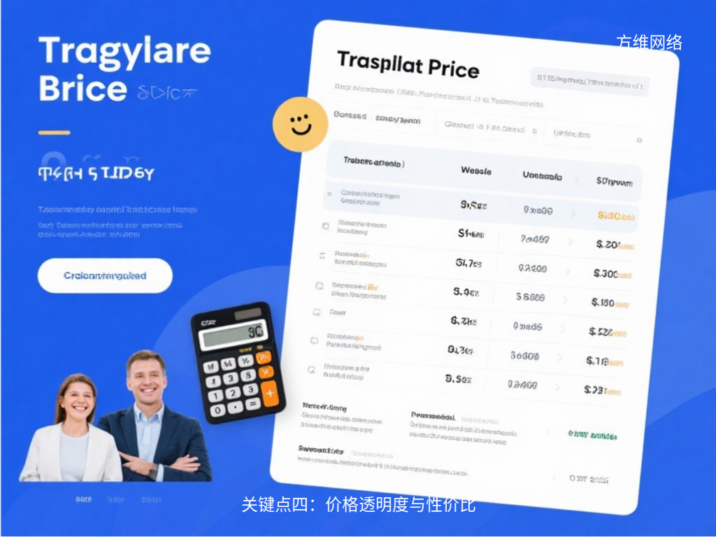 关键点四:价格透明度与性价比