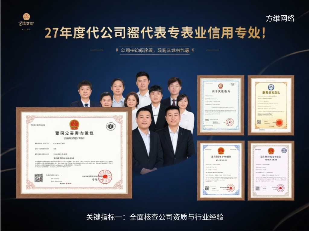 关键指标一:全面核查公司资质与行业经验