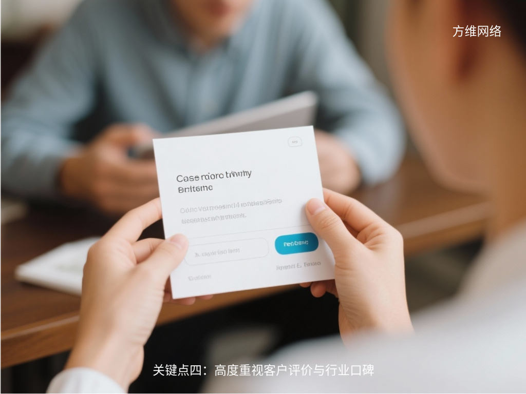 关键点四:高度重视客户评价与行业口碑