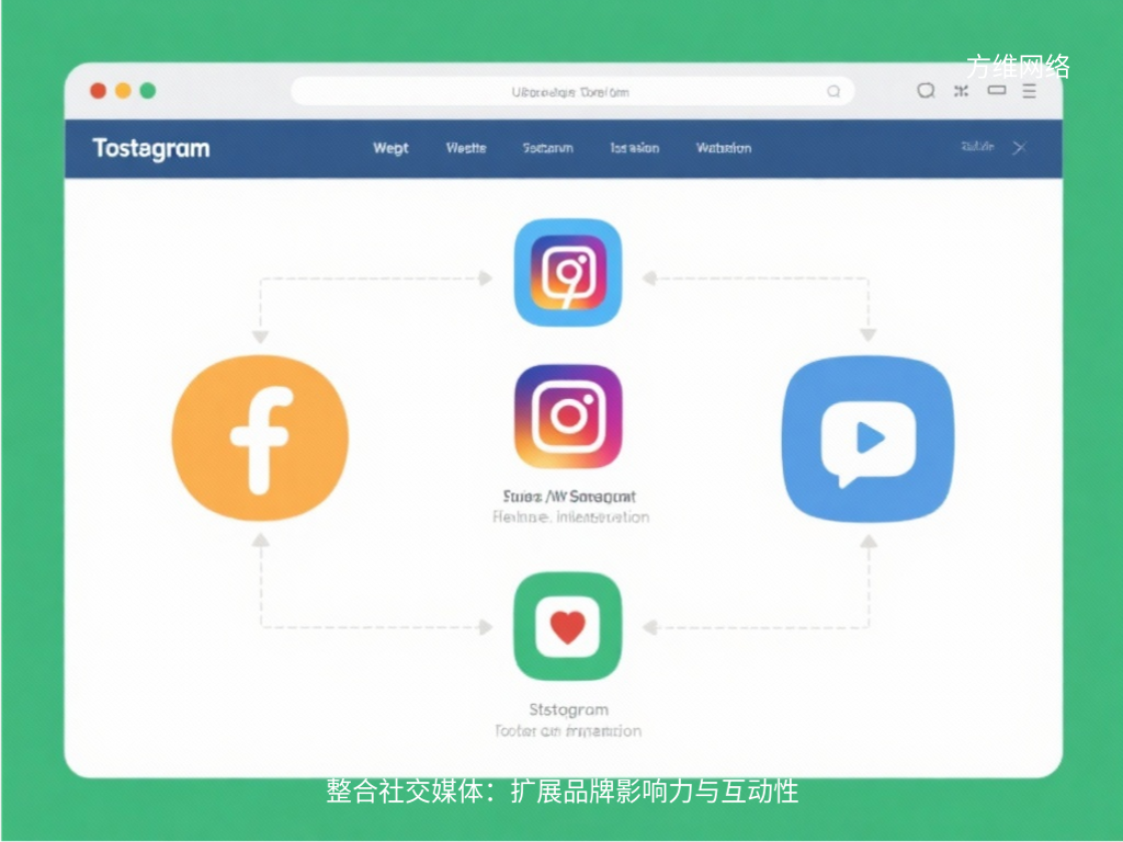 整合社交媒体：扩展品牌影响力与互动性