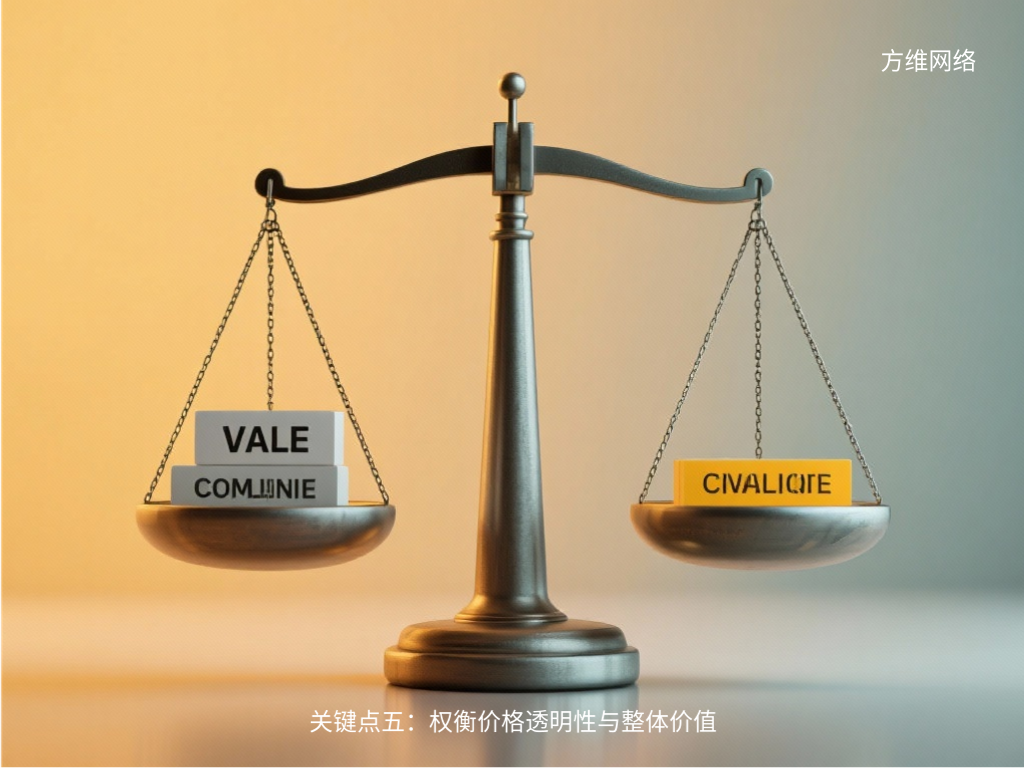 关键点五：权衡价格透明性与整体价值