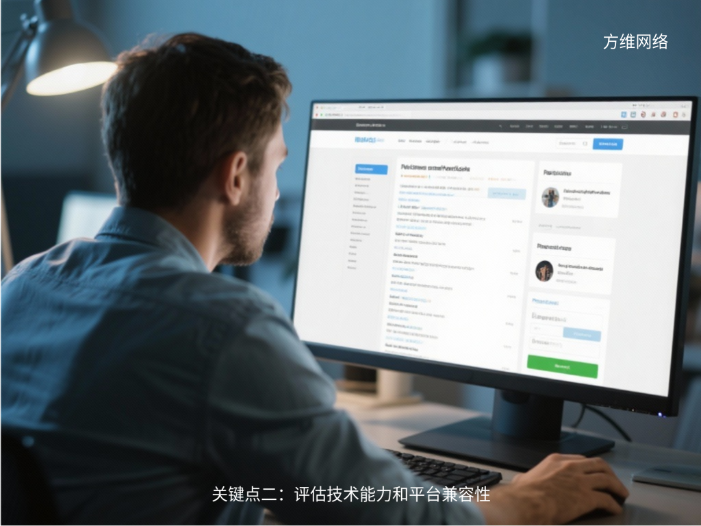 关键点二：评估技术能力和平台兼容性