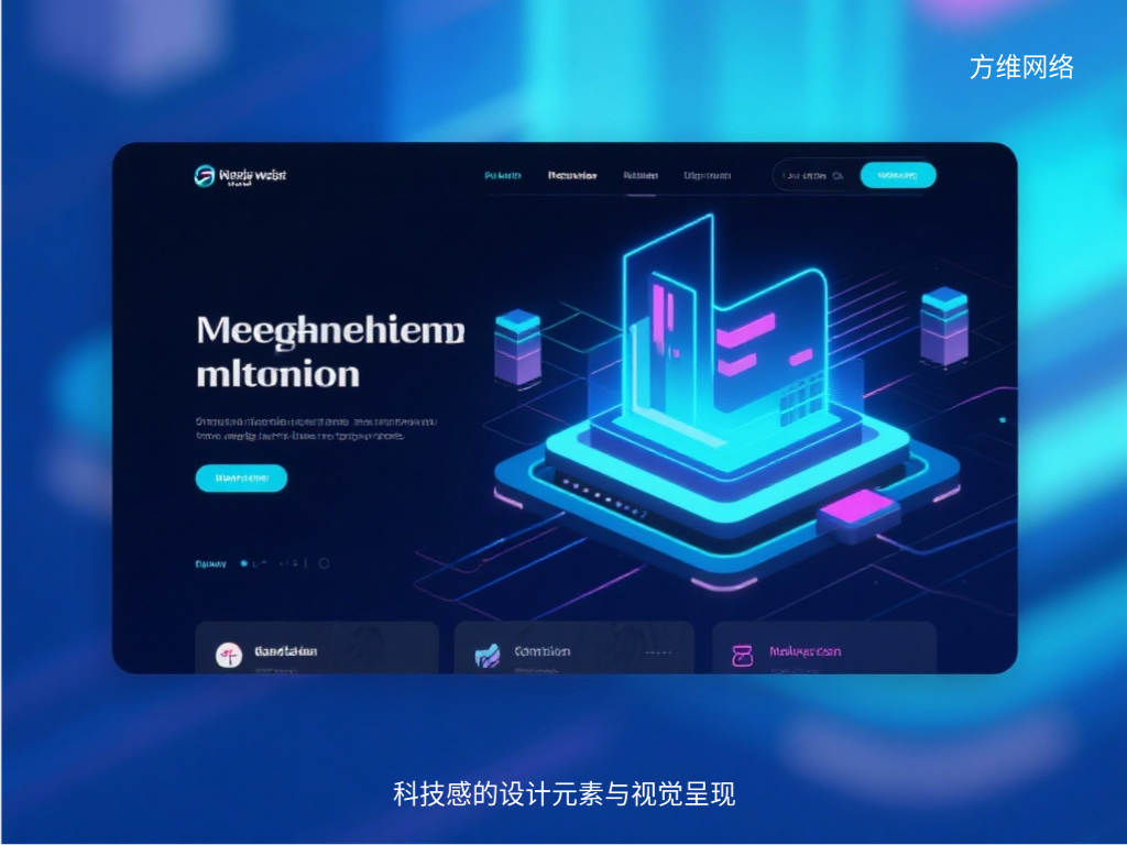 科技感的设计元素与视觉呈现