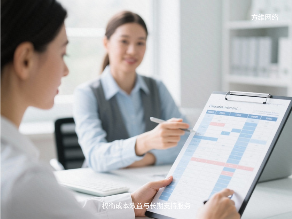 权衡成本效益与长期支持服务