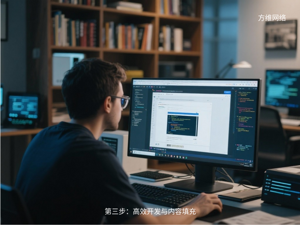 第三步：高效开发与内容填充