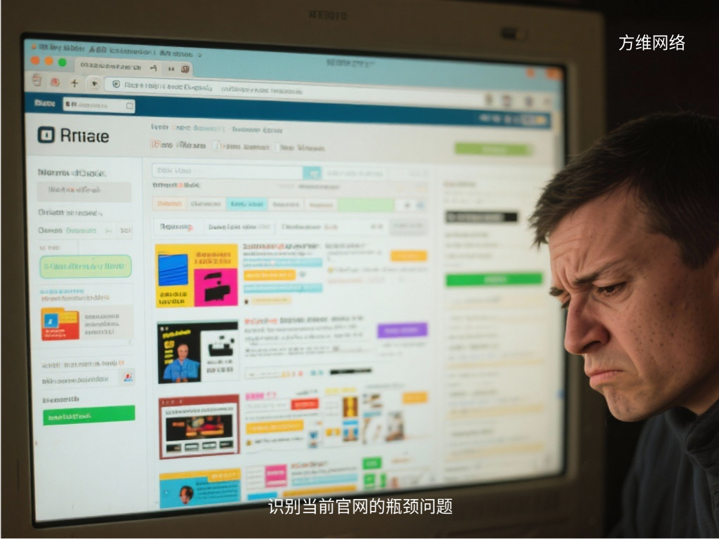 识别当前官网的瓶颈问题