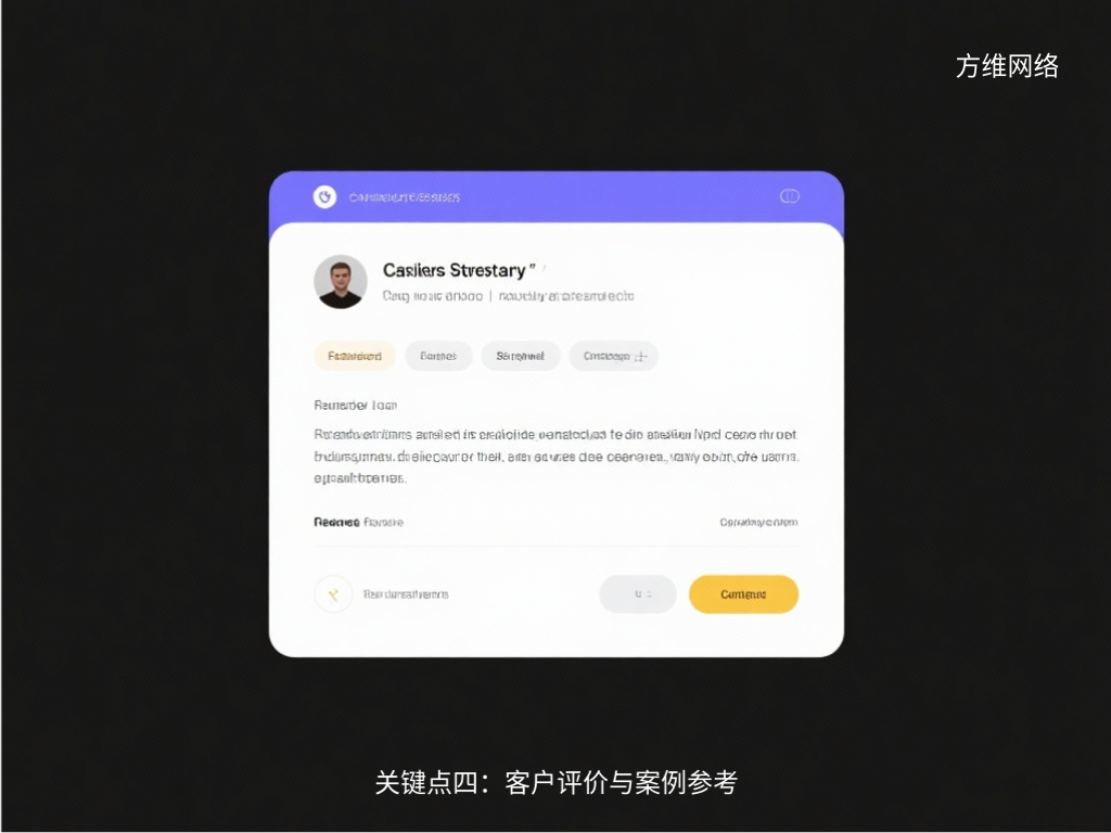 关键点四:客户评价与案例参考