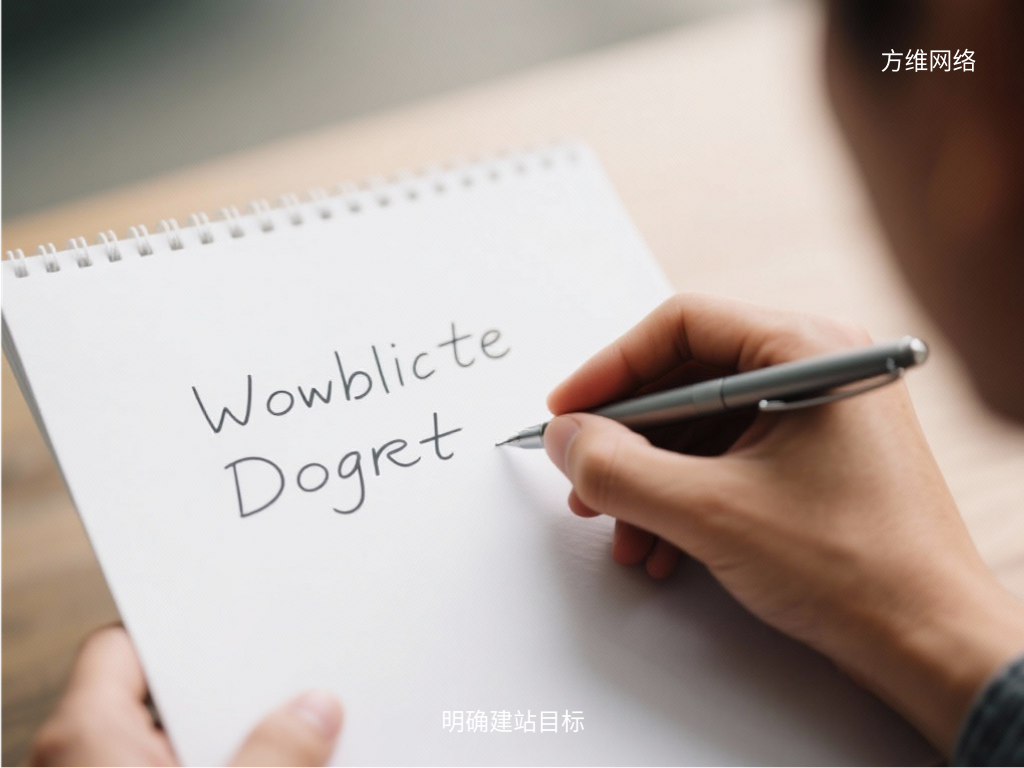 明确建站目标