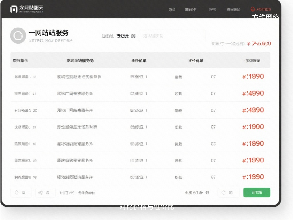 对比价格与性价比