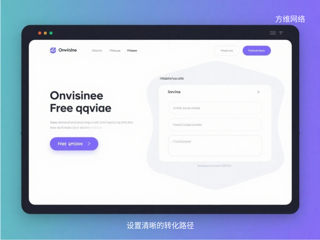 设置清晰的转化路径