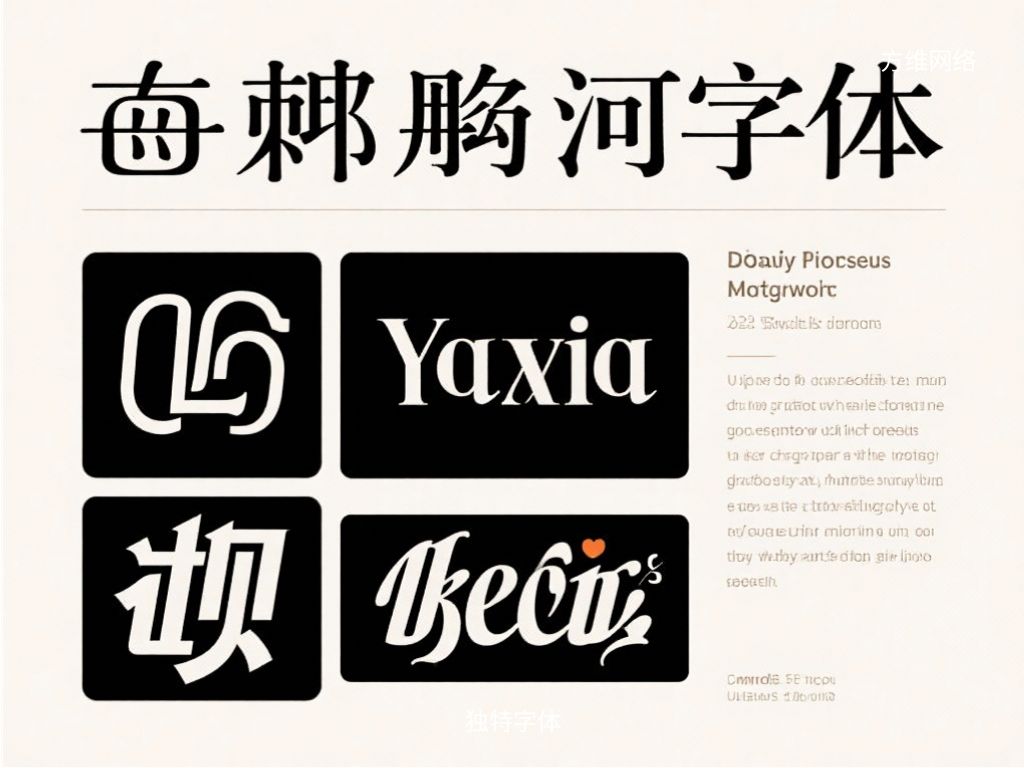 独特字体
