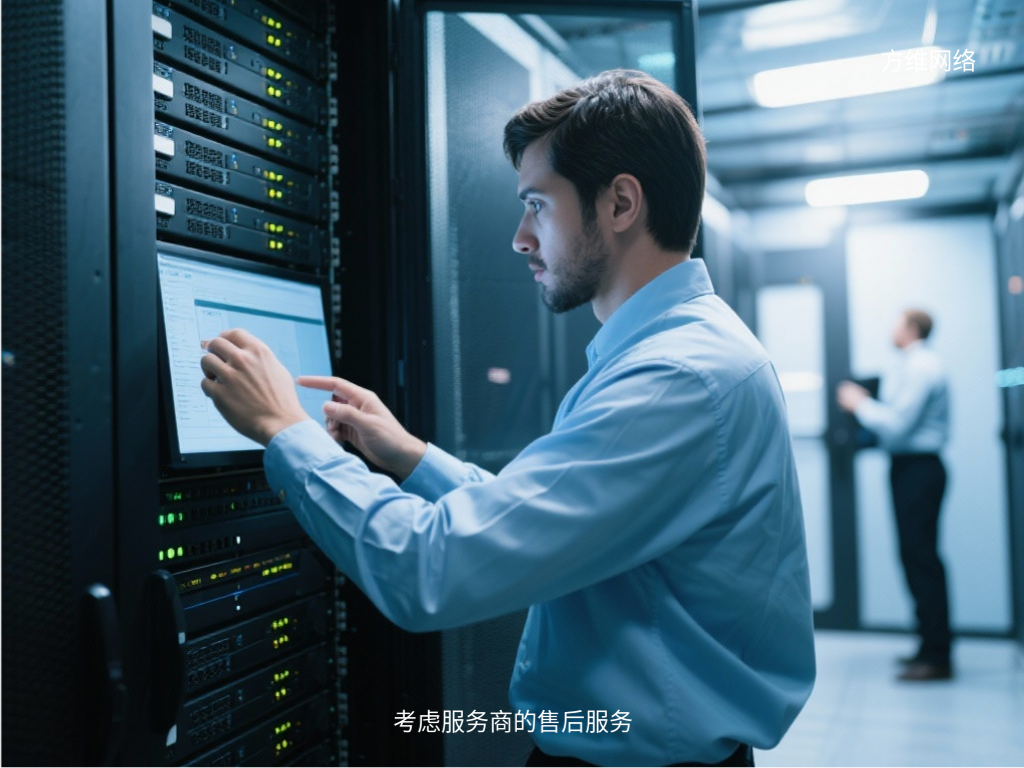 考虑服务商的售后服务