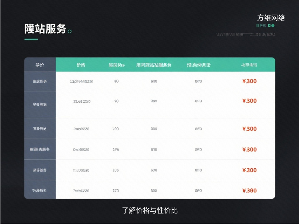 了解价格与性价比