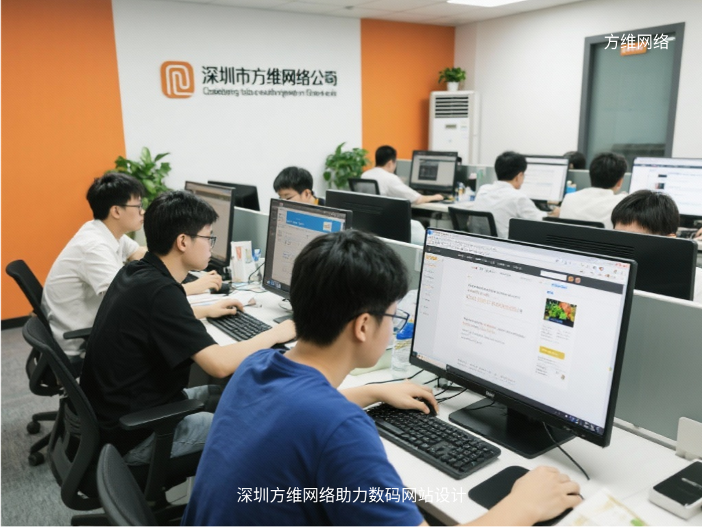 深圳方维网络助力数码网站设计