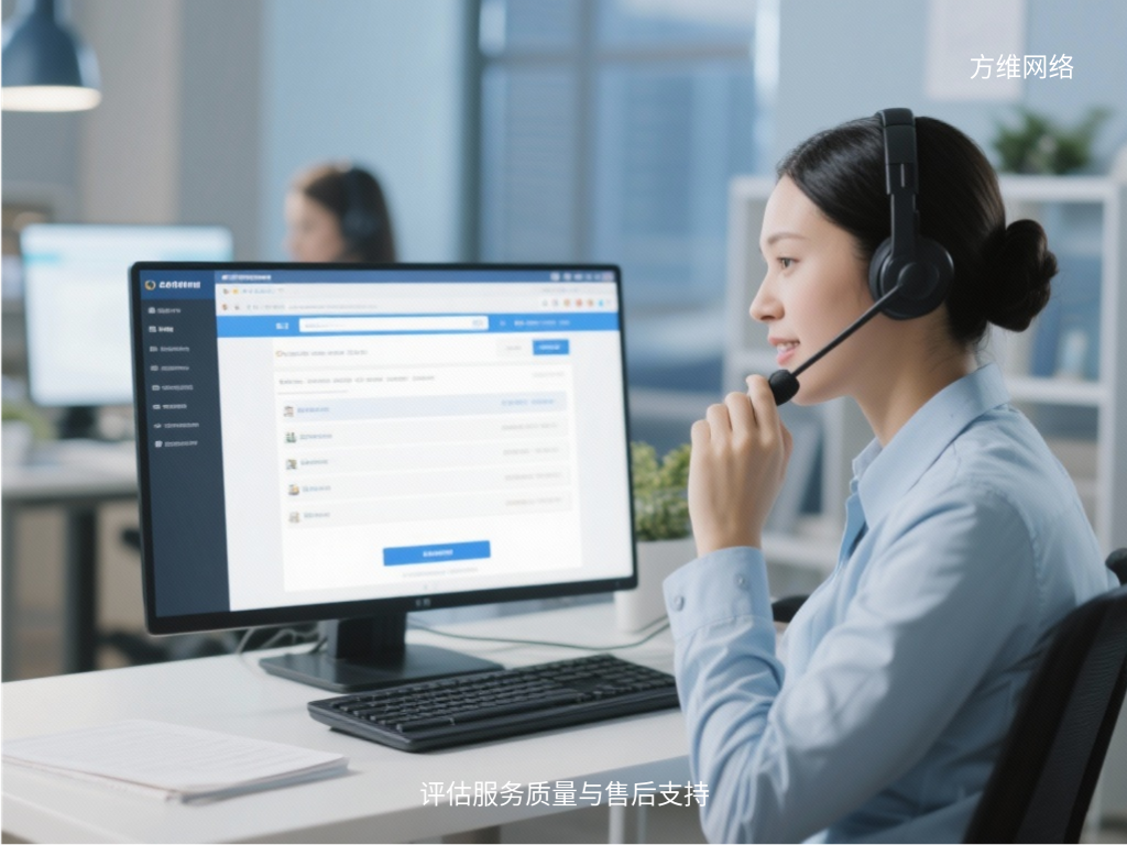 评估服务质量与售后支持