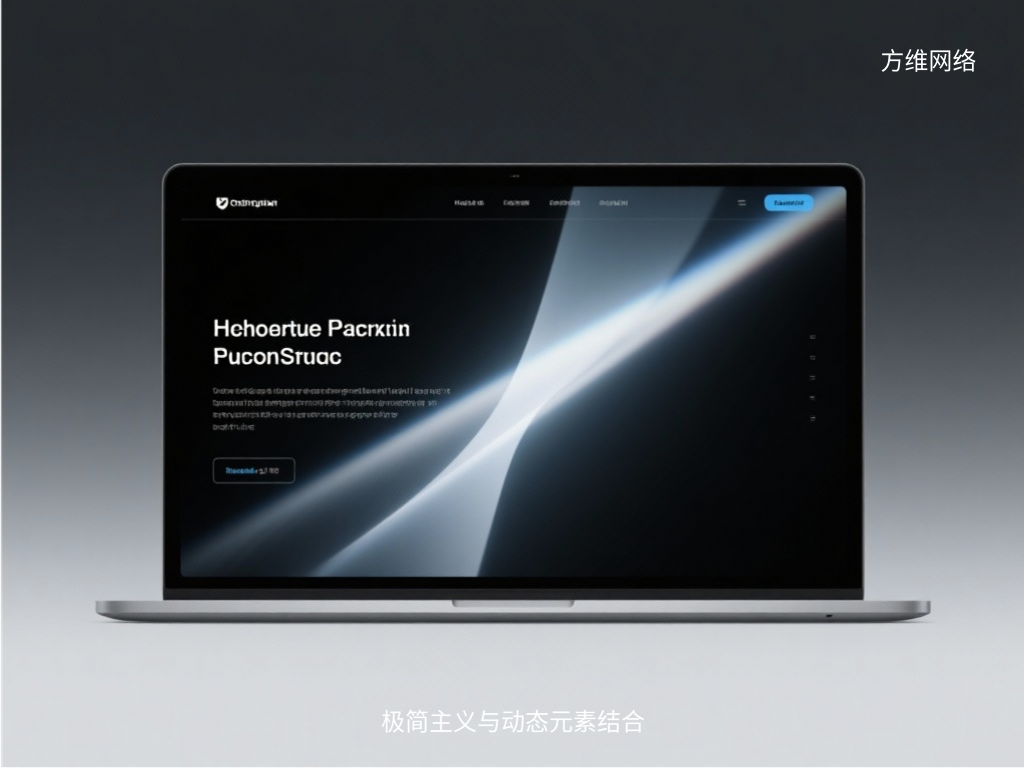 极简主义与动态元素结合