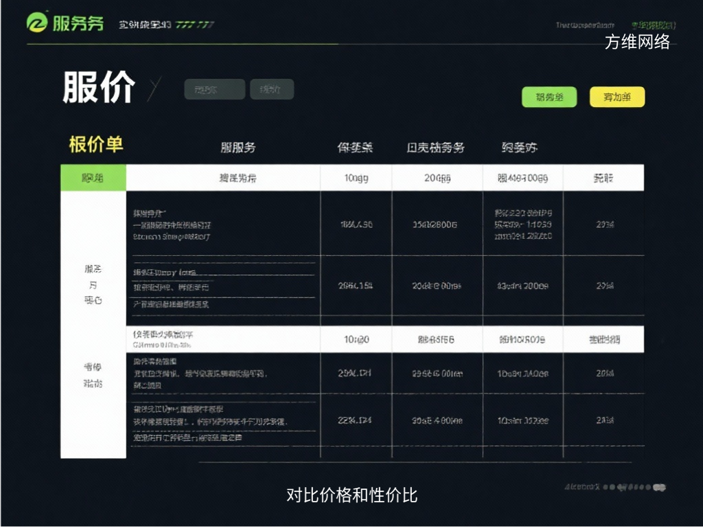对比价格和性价比